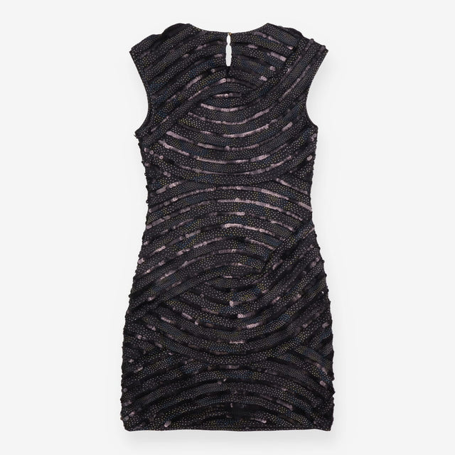 Black Sequin & Polka Dot Min