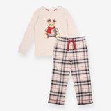 Pyjamas spencer bear top long sleeve and check bot