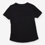 Tee SS black orange logo to front