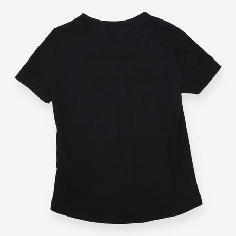 Tee SS black orange logo to front