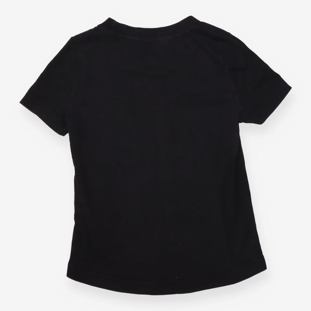 Tee SS black orange logo to front