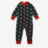 Navy and red dragon zip sleepsuit