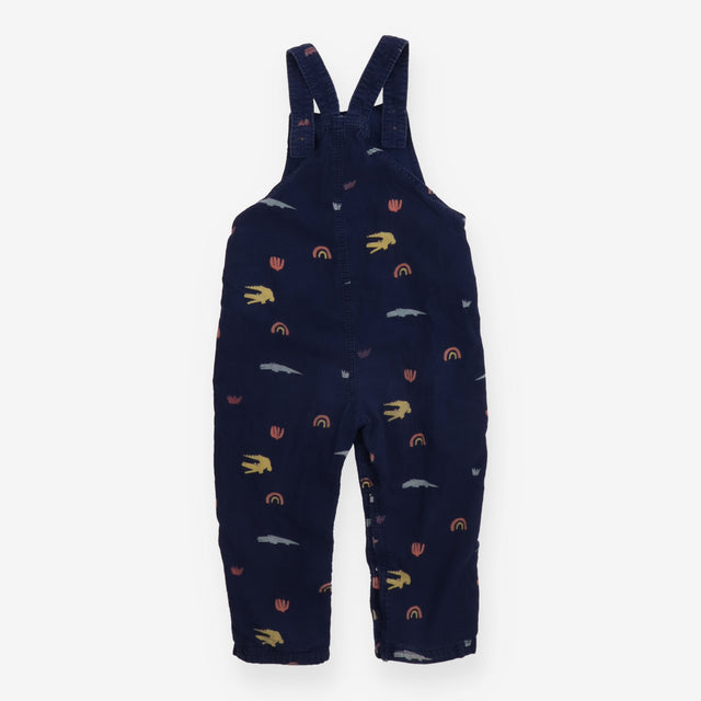 Dungaree navy cord crocodile