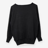 Dark Grey Bejewelled Star Jumper Knit Embellished 