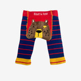 Blue winking bear Knit leggings