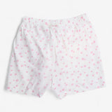 Shortie pyjamas white with pink stars