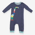 Sleepsuit Navy Stripe Colourful Dinosaur