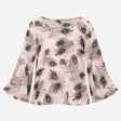 Wallis Blouse Peacock Feather Print
