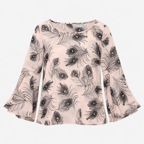 Wallis Blouse Peacock Feather Print