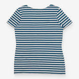 Teal Blue Stripe Sailor T-Shirt Breton Top