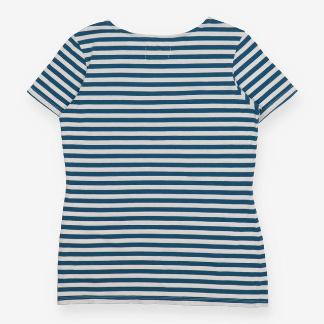 Teal Blue Stripe Sailor T-Shirt Breton Top
