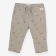 Trousers Green Check with Dinosaur Appliques