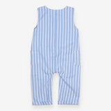 Romper Blue Stripe with Pockets