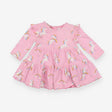 Dress Jersey Pink Rainbow Unicorns