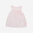 Pink velour pinafore dress 