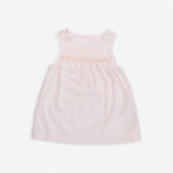 Pink velour pinafore dress 