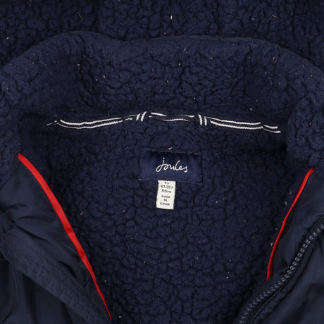 Puffer navy blue fleece lined removable sleeves