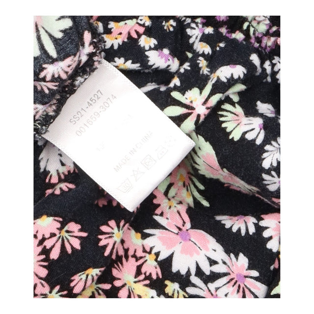 Hush Black Multicolour Floral Print Shirred Waist 
