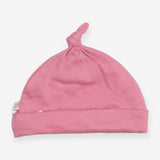 Rose baby hat with knot
