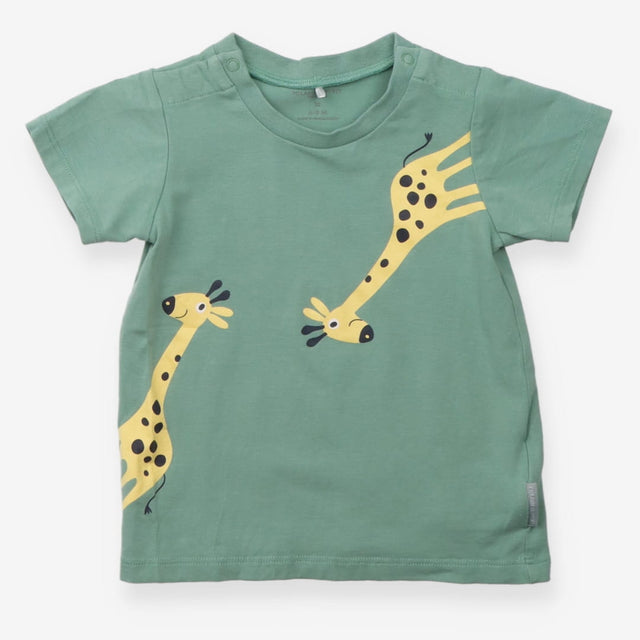 T-Shirt Green Happy Giraffes