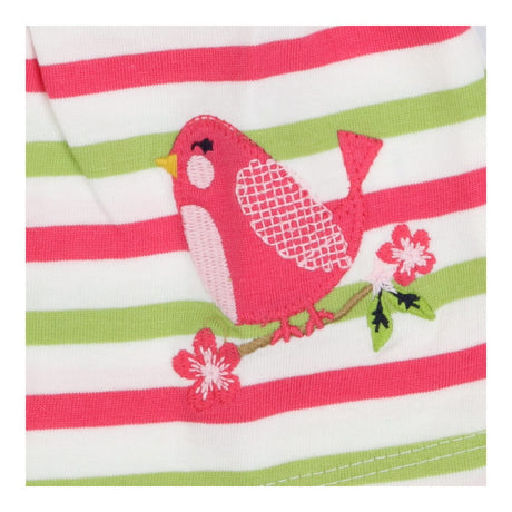 Dress Jersey Pink and Green Stripes - Bird 
