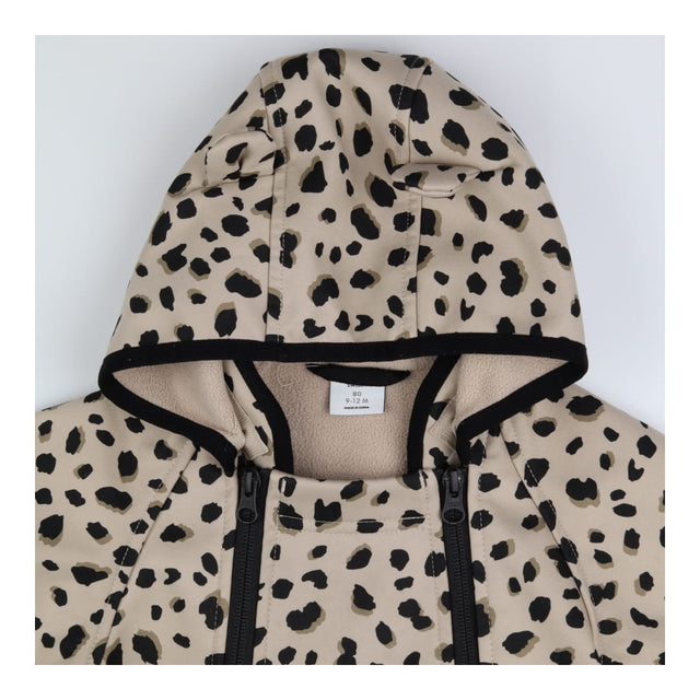 Overall beige leopard print 