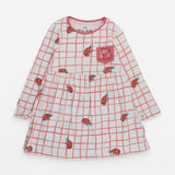 Dress long sleeve ladybirds