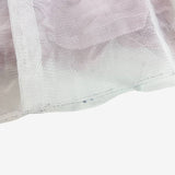 Pink knit long sleeve dress with tulle skirt