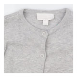 Grey knit cardigan with doves