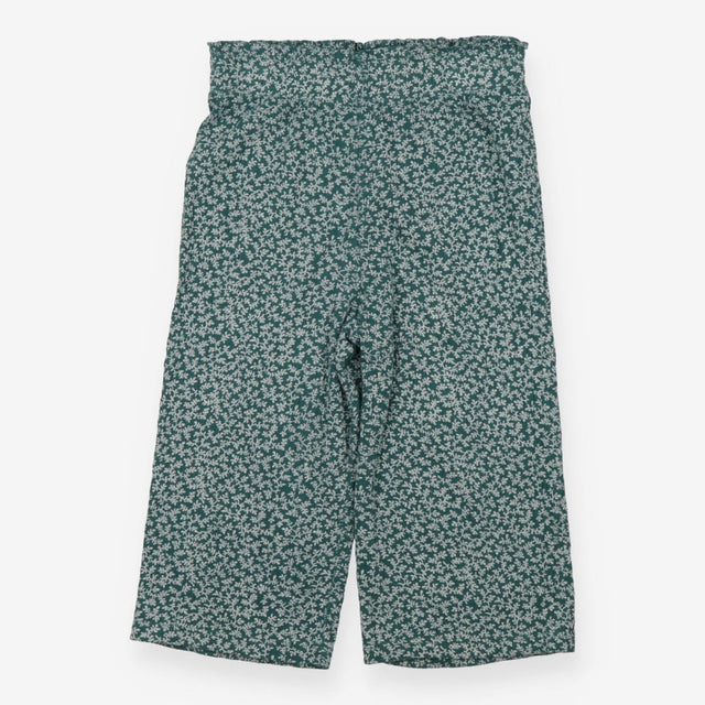 Green Floral Baggy Trousers