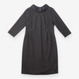 Maternity Dress Grey Cowl Neck Pleated Jersey