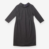 Maternity Dress Grey Cowl Neck Pleated Jersey
