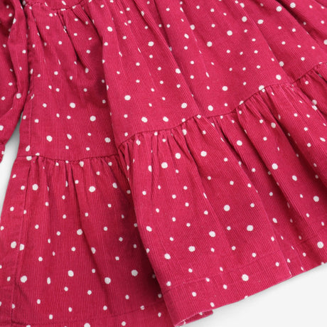 Dress Woven Cord Pink Snowball