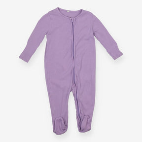 Ribbed Sleepsuit Lilac