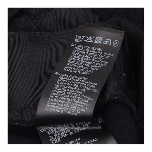 Trousers Black Drawstring Elastic Waist Tapered Le
