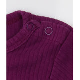 Purple Ribbed Bodysuit and Leggings