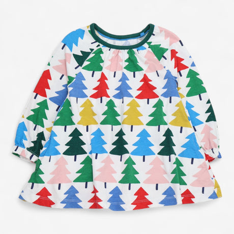Dress Jersey Long Sleeve Christmas Trees