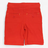 Shorts Red with Yellow Tie Waist and Pockets