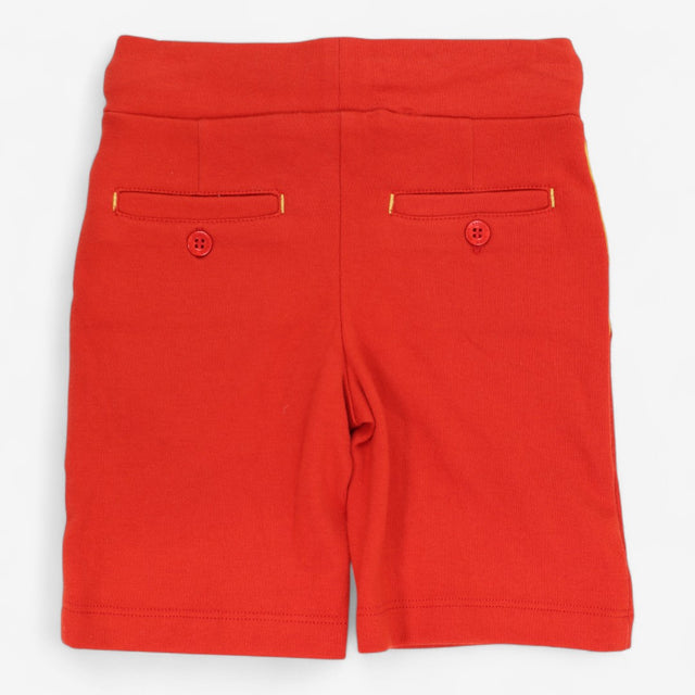 Shorts Red with Yellow Tie Waist and Pockets