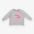 Sweatshirt grey pink masked fox