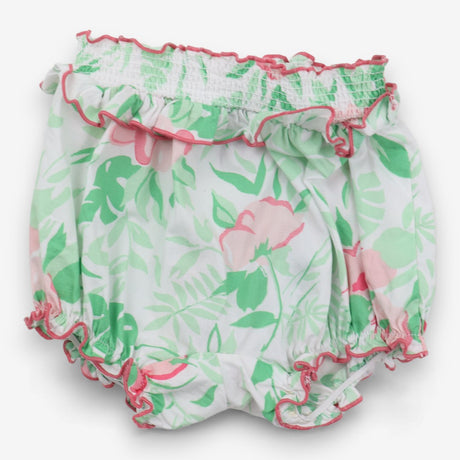 Bloomers white ruffle with flowers