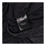 Wide Leg Jumpsuit in Black with Metallic Sparkle