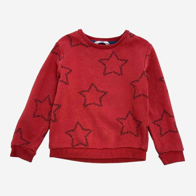 Red superstar sweatshirt