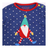 T-shirt Blue Stars with Festive Gnome 