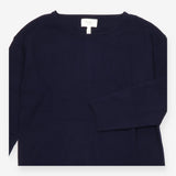 Jumper Dress Dark Navy Pure Wool Long Sleeve