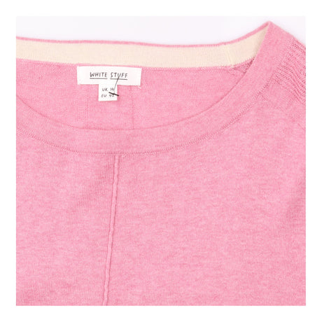 Merino Jumper Light Pink Organic Cotton Relaxed Fi