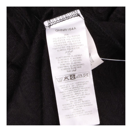Black Textured Jacquard Sleeveless Mini Dr