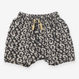 Black and white jacquard shorts