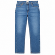 Jeans Blue Denim Straight Leg Five Pocket