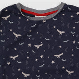Pyjamas navy blue stars owls bats stripe cuffs